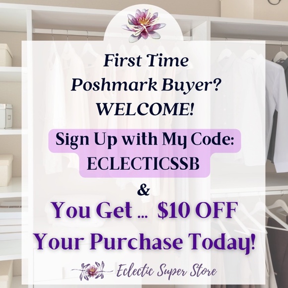 Welcome New Poshers! Use Code: ECLECTICSSB & $AVE $10 on Your Purchase! - Picture 1 of 1